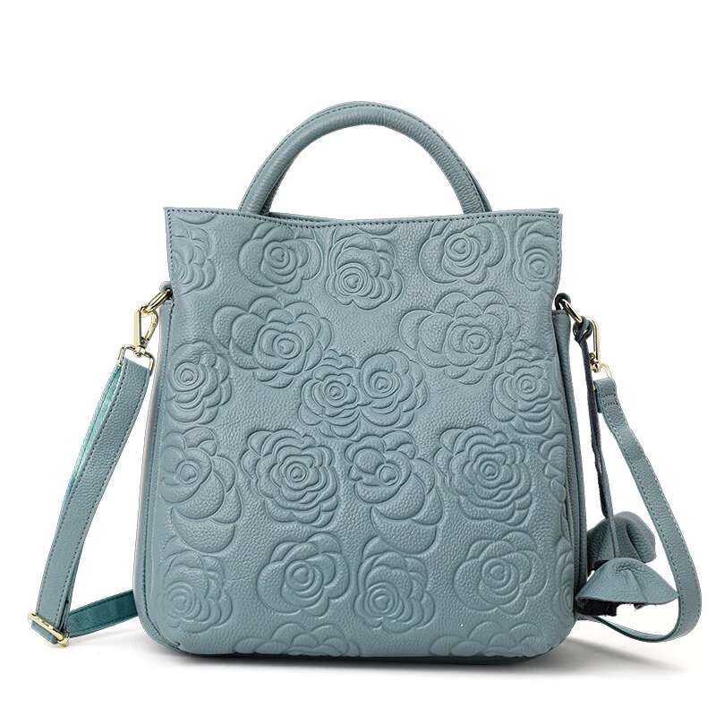2025 New Women's Handbag Large Capacity Fashion Printed Bag Designer Trendy Women's Handbag Genuine Leather Material
