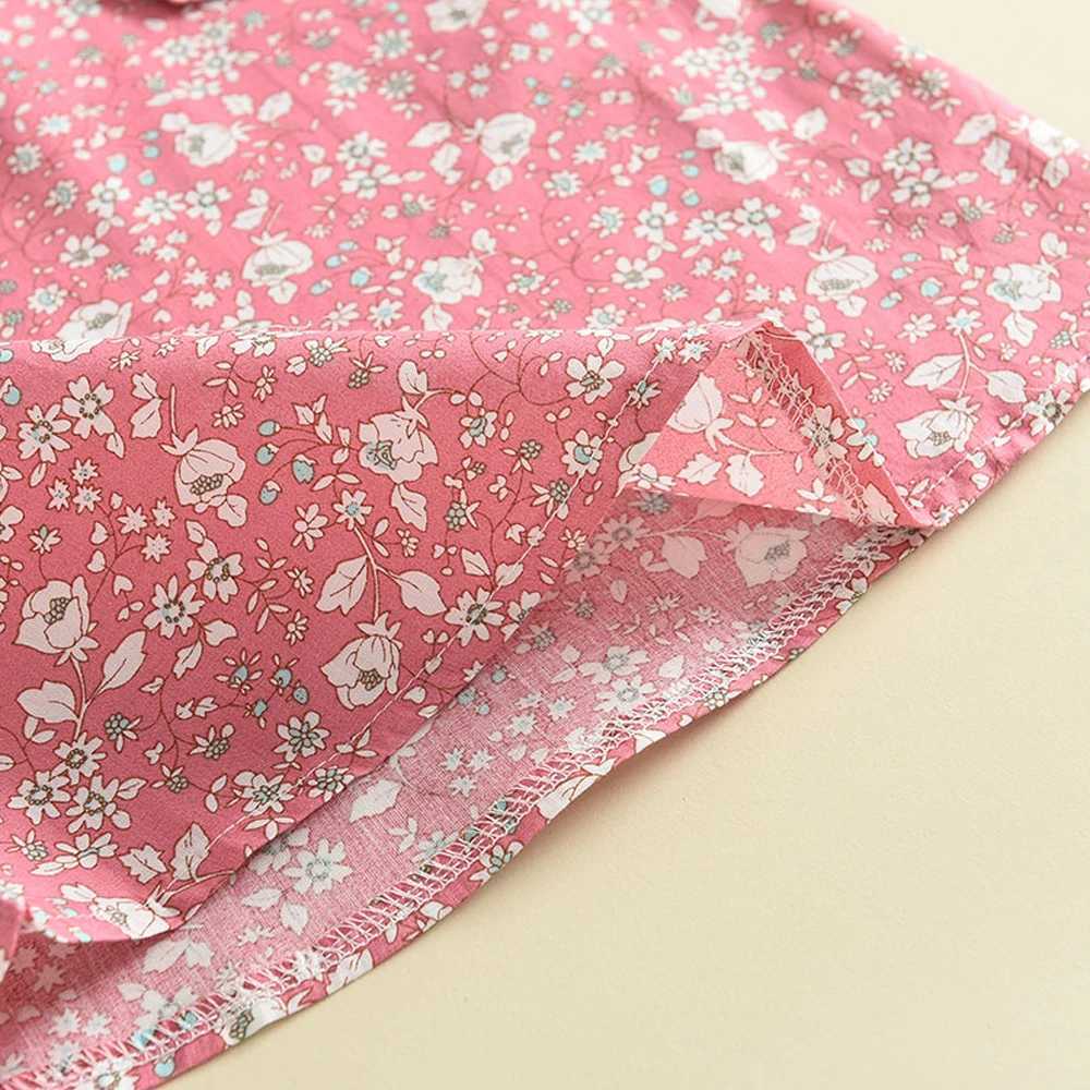 Melario Preschool Childrens Flower Blue Shirt T-shirt Summer 2PCS Set Baby Girls Clothing 2-6 Years New Girls ClothingXJ250410