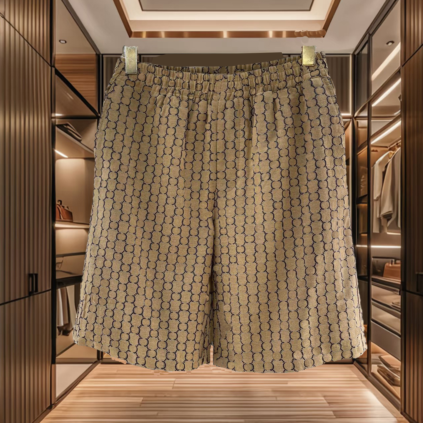 high quality mens designer shorts breathable business sports shorts mens printed jacquard shorts fashionable mens summer casual shorts