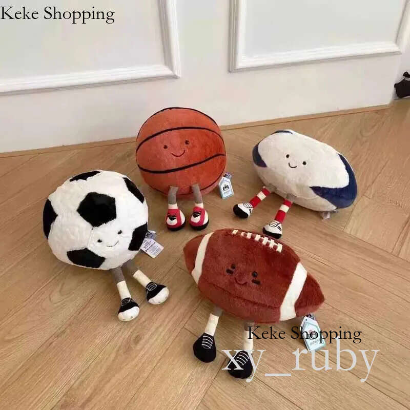 New Jellycat Fun Ball Sports Dolls Home Bedroom Plush Toys Cute Doll Decorations Car Ornaments Collection Popular Holiday Gifts W250524 71
