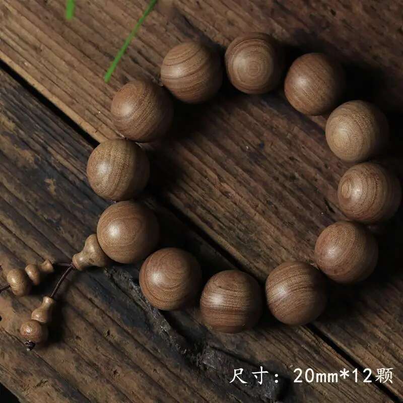 India Mysore Black Material Handcrafted Bracelet Men, Sandalwood Incense Wood Old Style Beads Wome