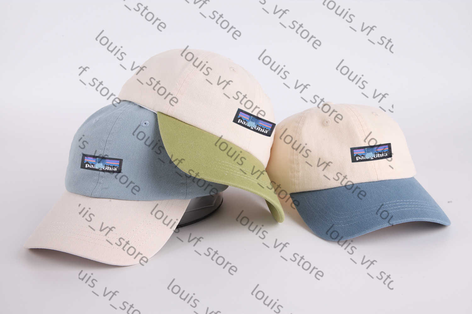 Washed Cotton Soft Top Color Blocked Baseball Cap for Couples Round Duckbill Fresh and Simple Hat H250411