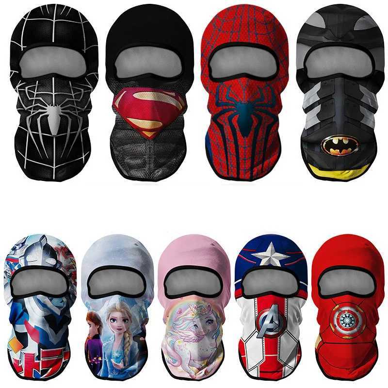 Cartoon Balaclava Cap Kids Full Face Cover Ski Mask Outdoor Windproof Face Bandana Scarf Hat Winter Neck Warmer Cycling Headgear S251110