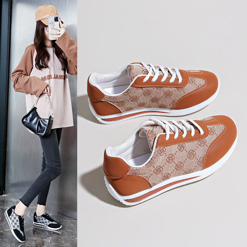 Shoes women spring and summer new fashion running shoes comfortable breathable all sports leisure large size shoes 2025