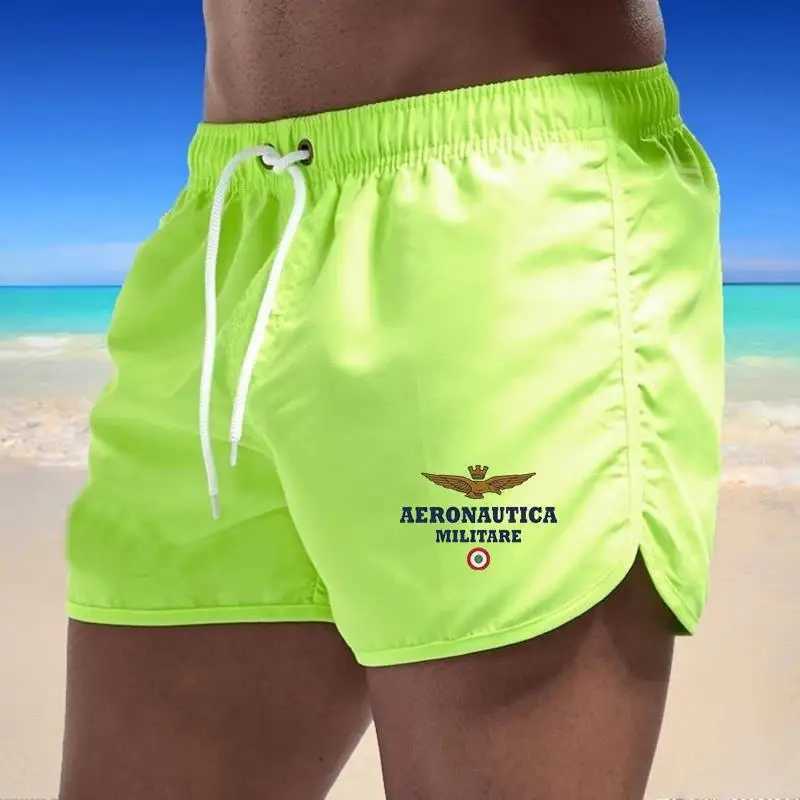 2024 Mens Fashion Printed Swimming Shorts Quick Drying Beach Set Breathable Drawstring PocketW250410