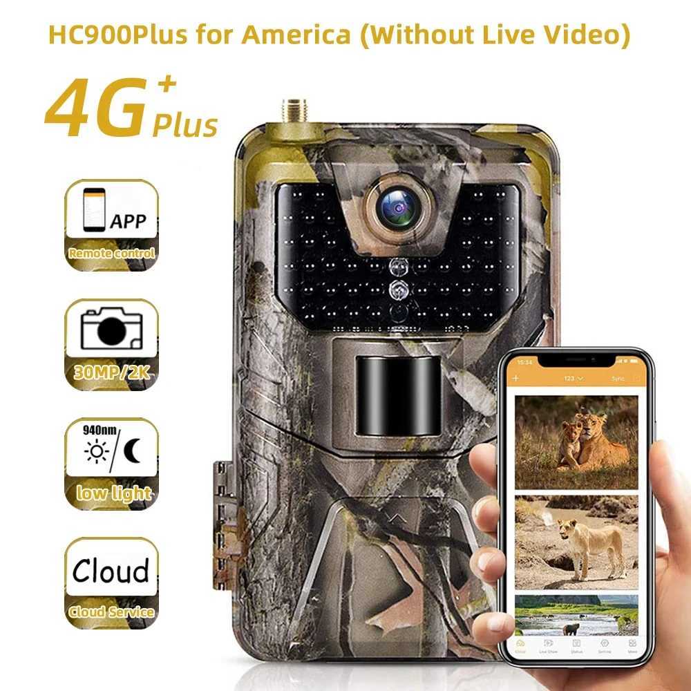 Suntekcam APP Control Trail Camera Cloud Service 4G 30MP 2K Wireless Wildlife Hunting Camera Night Vision Monitoring HC900Plus X2504111