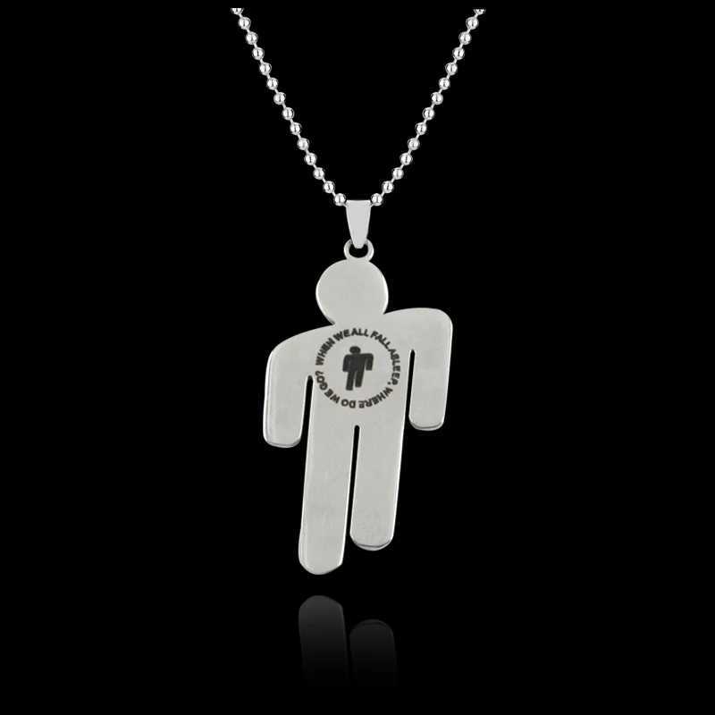 Billie Necklace Hip Hop Style Titanium Steel Pendant Neck Decoration Accessories Fashion Jewelry GiftC250411