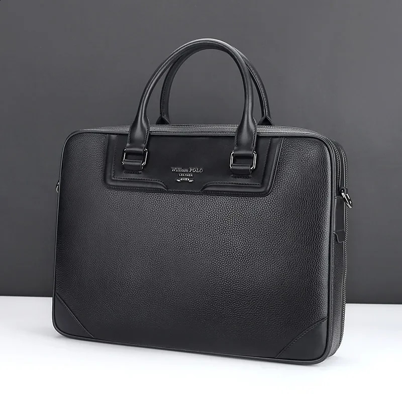 Briefcase mens leather handbag single shoulder cross bag business travel mens fashion business bag 250410