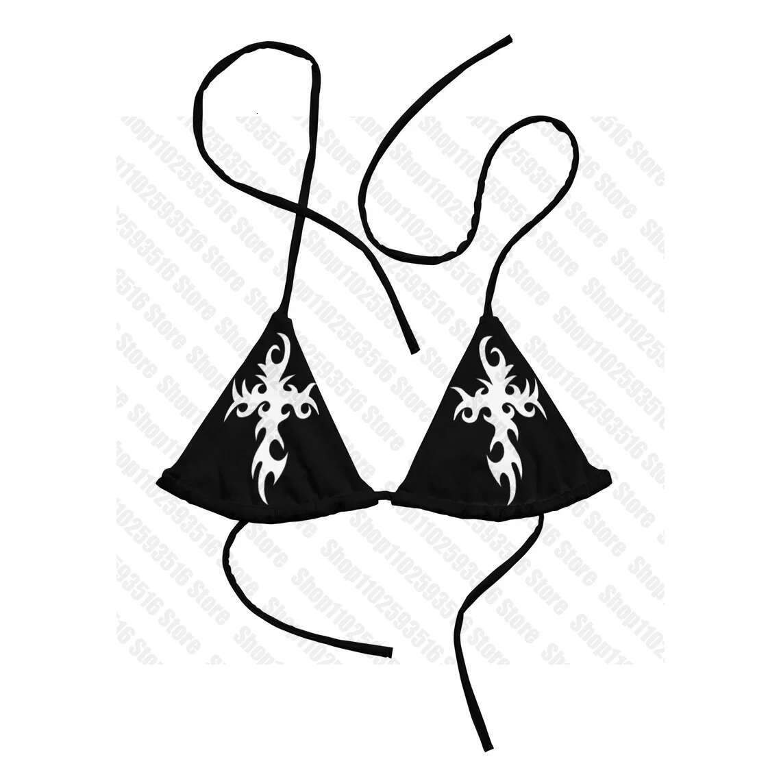 Haruku Woman Swimsuits Cute Punk Swimwear Bikini Y2k Black Beach Women's Bikinis Sets Graphic 2025 Mini Sexy Swimsuit Emo