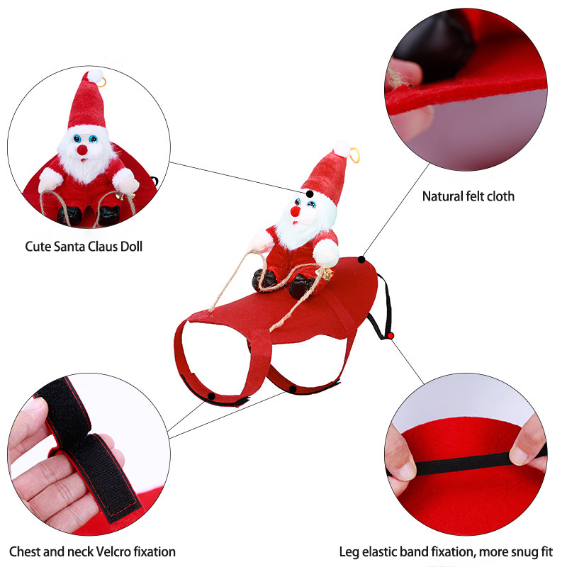 Funny Christmas Pet Attire Transform Your Dog into a Jolly Elf with Reindeer Horns