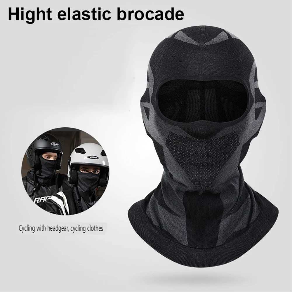 Sports Winter Thermal Cycling Face Mask Balaclava Head Cover Ski Bicycle Motocycle Windproof Soft Warm MTB Bike Hat Headwear S251110