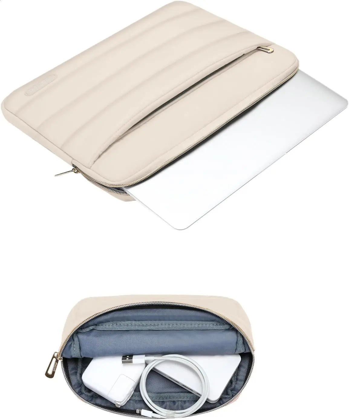 Puffy Laptop Sleeve 13 14 15 16 inch for 2024 Air Pro M1 M2 M3 Cute Notebook Carrying Case Cover Waterproof Computer Bag 250407