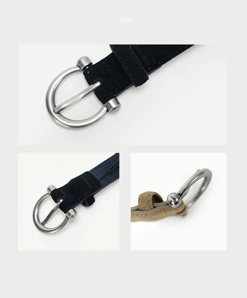 Suede Leather Belt for Women Gold/Sliver Alloy Buckle Ladies Trendy Belts with Casual Jeans Dress Coats 251110
