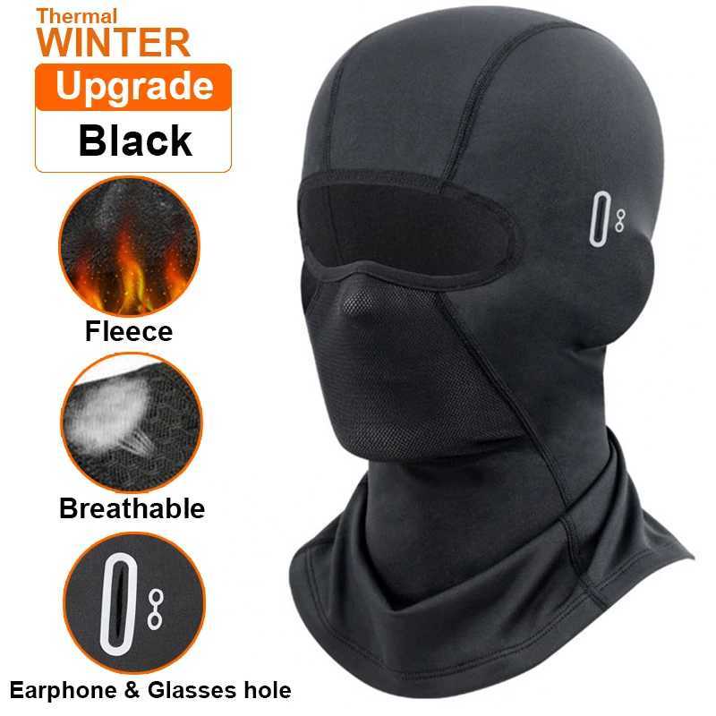 Thermal Motorcycle Riding Face Mask Balaclava Head Cover Ski Bicycle Motocycle Windproof Soft Warm Motorcycle Hat Headwear S251110