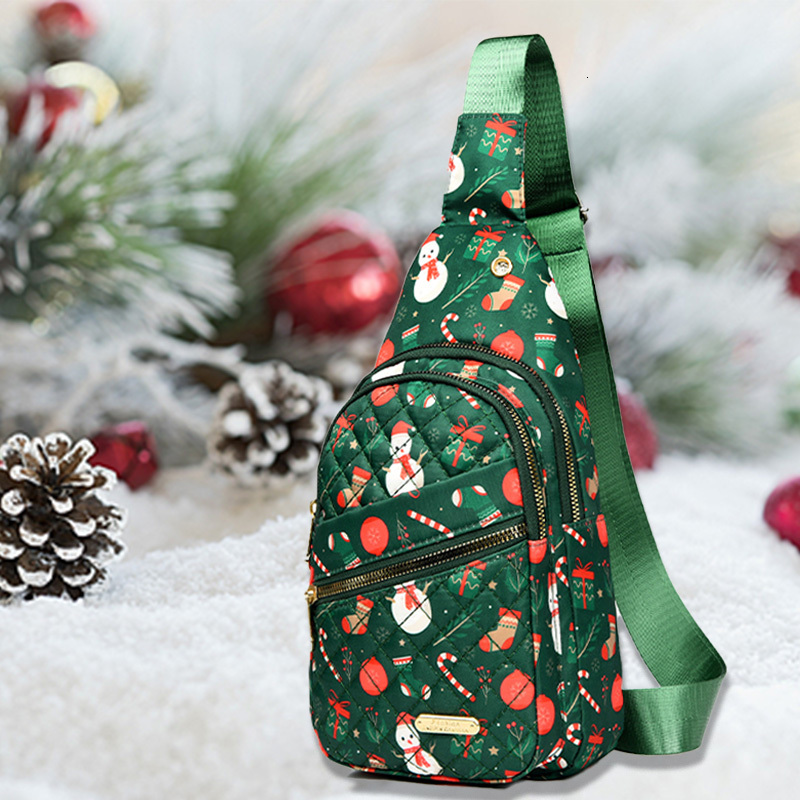2025 new fashion woman Christmas holiday chest bag ddmynov