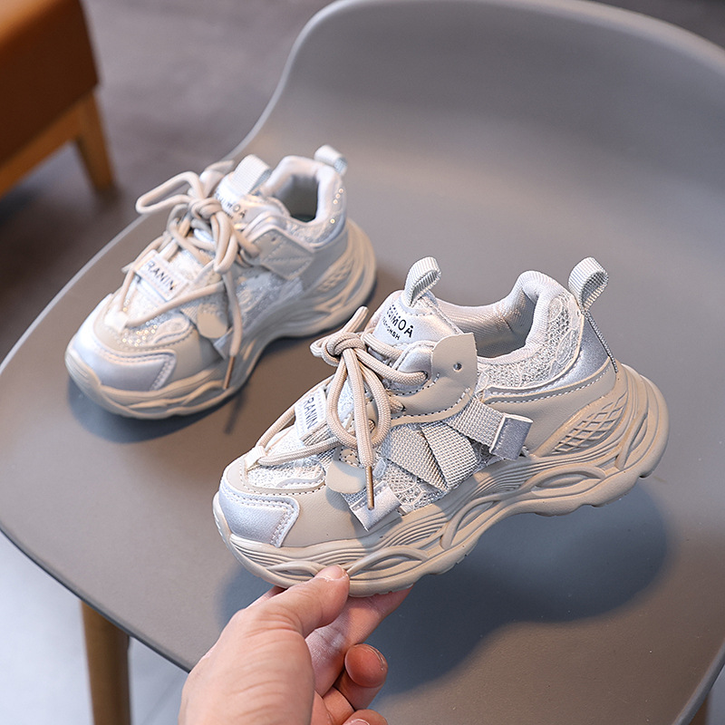 Kids Sport Shoes Toddler 2025 Spring Autumn New Girls Fashion Kidszworld Casual Wear-Resistant Student Mesh Boys Running Shoes Sizes 22 - 37 K0207