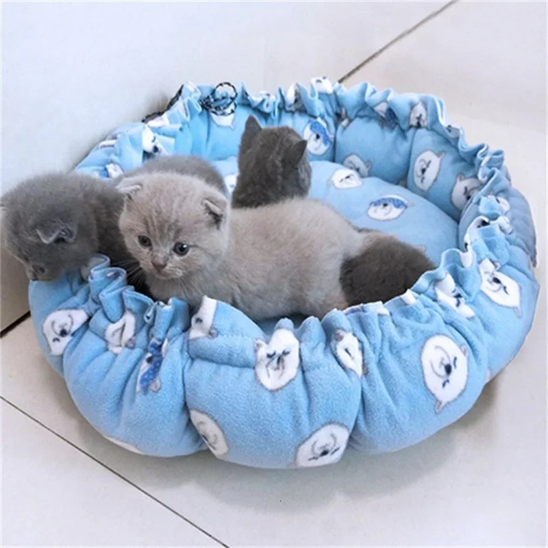 Creative Soft Warm Nest DualUse Pet Cushion For Cats Puppies Adjustable Bed Supplies Drawstring 251110