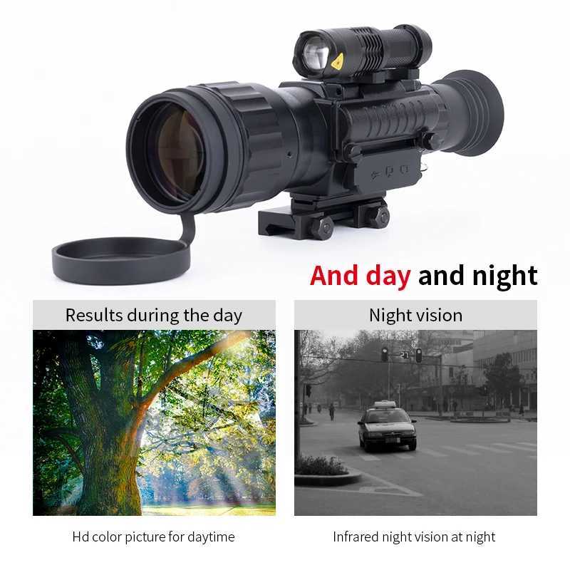 Night vision scope infrared camera photo and video playback WIFI DSLR aiming rifle 500M range hunting X250411