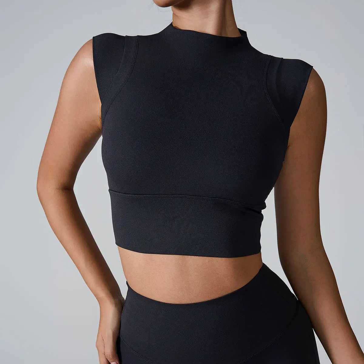 High impact gym top women push up sports bra yoga clothing sports vest women exercise crop top women impact braW250411