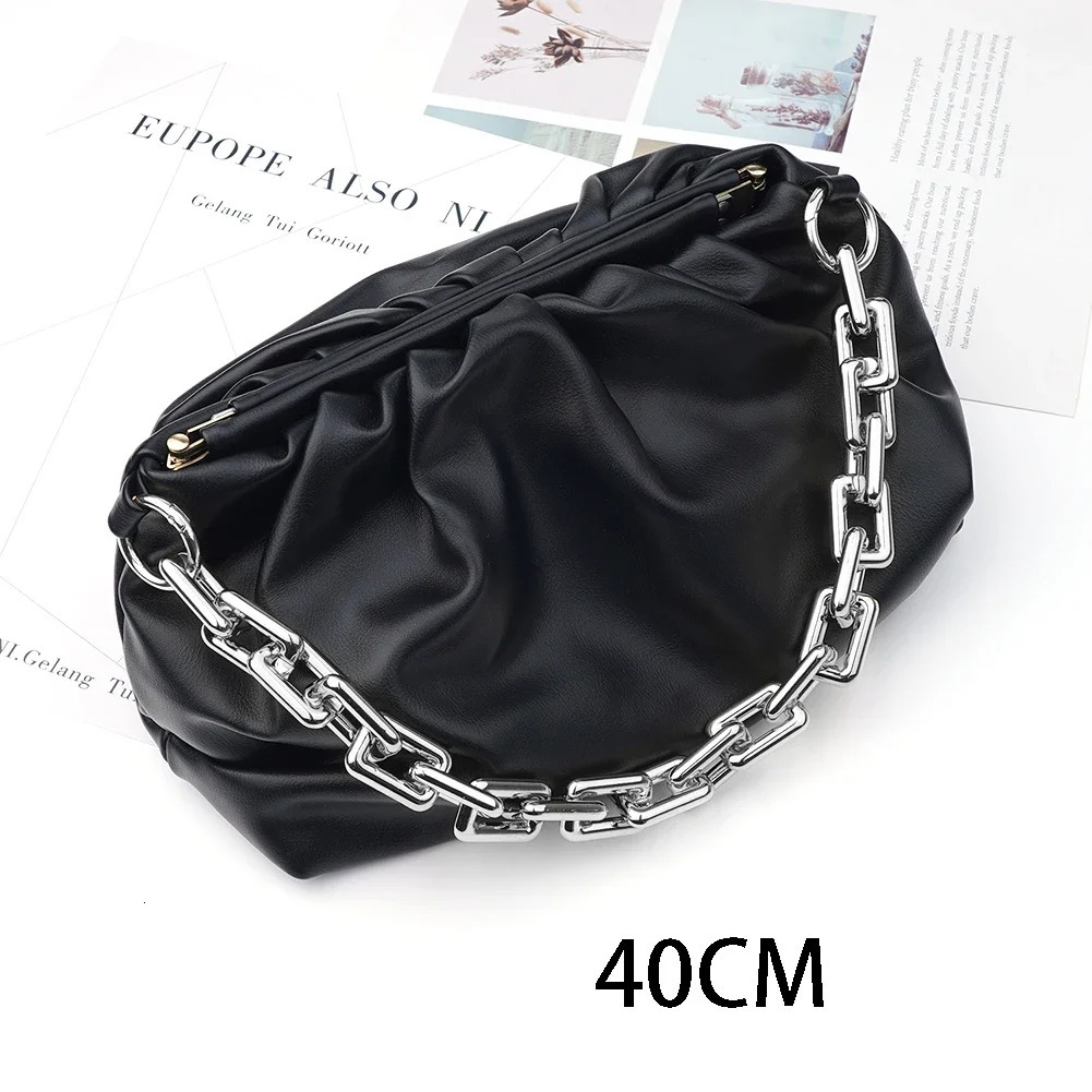 40/60cm Golden Acrylic Purse Chain Strap Handbag Handles Diy Purse Replacement Chain For Shoulder Bag Strap Bag Accessories 251110