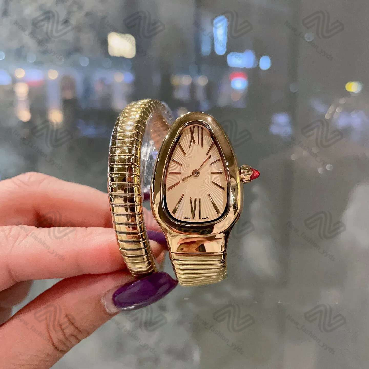 2025 AAA Bvlagri Watch Designer Watches Bv Women Watch Quartz Battery 904L Stainless Steel Orologio Waterproof Bvglari Sapphire Glass Diamonds Snake With Box 1Cd