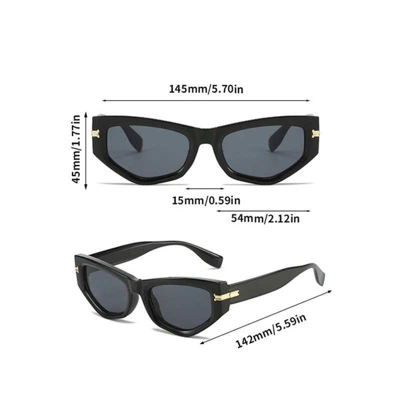 Retro Womens Sunglasses Cat Eye Brand Designer Glasses Mens Sunglasses Sunshade 2024 Uv Protective Fashion Glasses OculosT250411