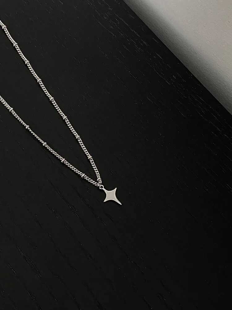 Simple Trendy Star Hollow Choker Necklace Pendant Neck Jewelry Accessories Women Mens Fashion Party Chain NecklaceC250411