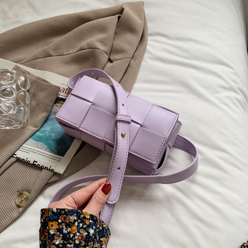 Lady Countess Popular Small Bag ins new Style Women's Bag Korean Version Woven Crossbody Bag Single Shoulder Chest Bag Small Square Bag