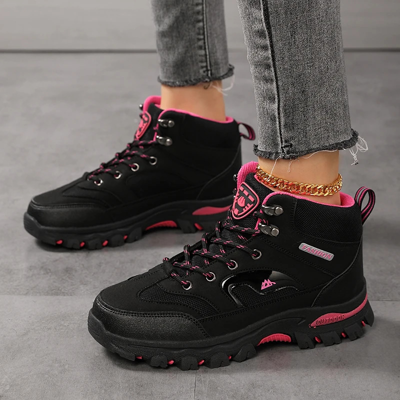 Women Boots Waterproof Outdoor Hiking Womens Safety Work Shoes Walking Sneakers Non Slip Ankle Botas De Mujeres 251111