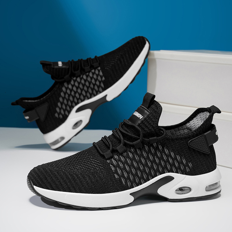 Free Shipping 2025 New Air Cushion Running Shoes Designer Sneakers Plus Size Breathable Mesh Casual Sport Shoes for Men