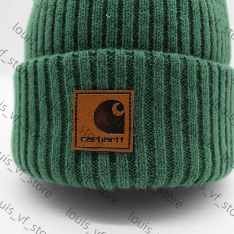 Versatile Striped Label Tooling Wool Hat Mens and Womens Fashion Knitted Autumn Winter Warm Hat Pullover H250411 D84I