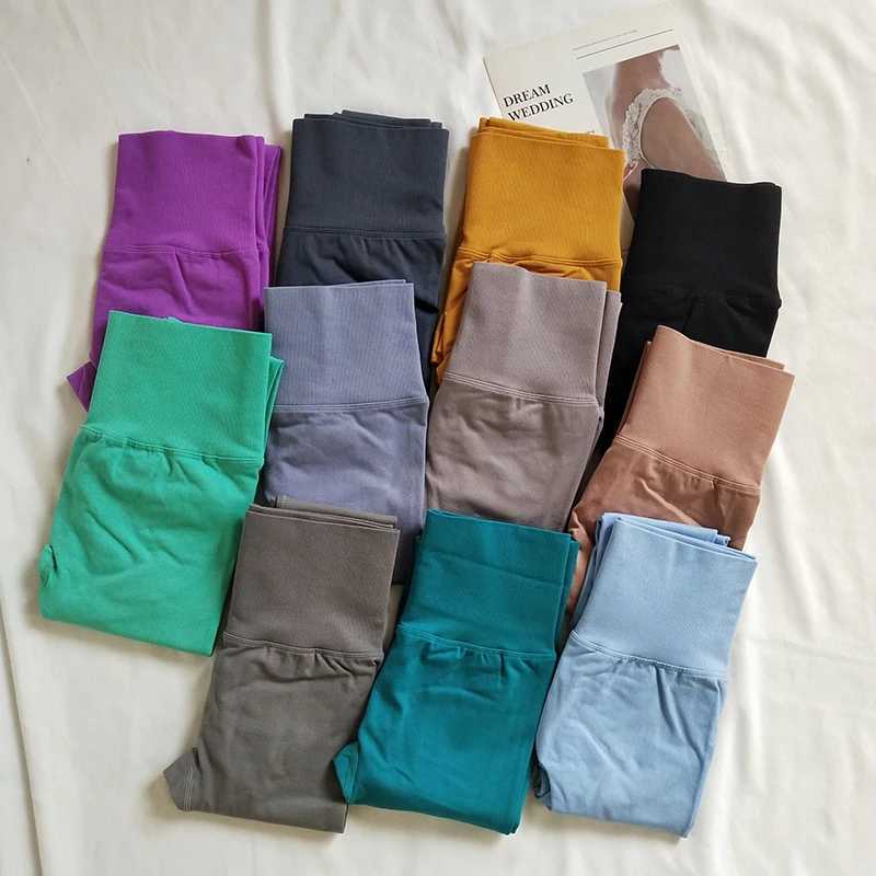 Seamless yoga high waisted pants sports leggings running through yoga gym quick drying pants Scrunch hip pantsW250411