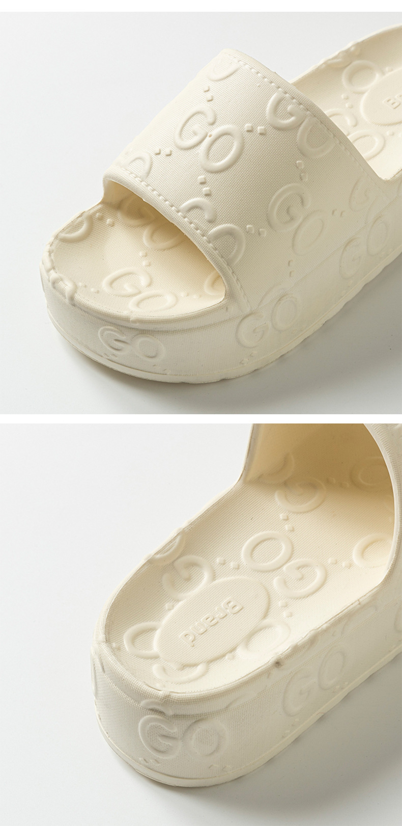 free shipping designer slippers for womens 2025 new thick sole height increasing and comfortable anti slip outdoor slippers size 35-40 for daily wear