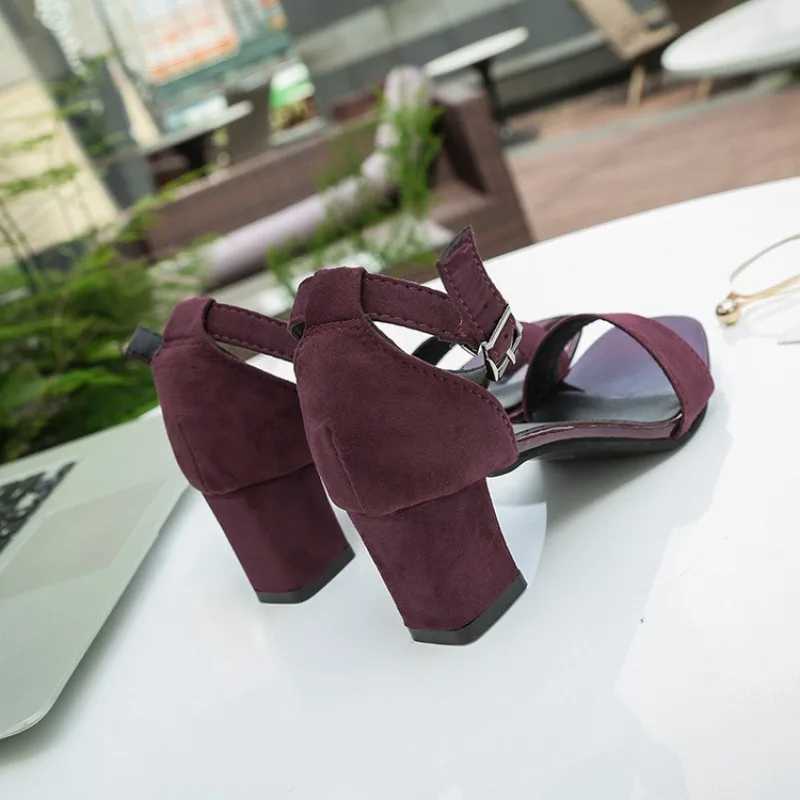 Womens 2024 Summer Fi Sandals High Heels Outdoor Sandals Elegant Wedding Shoes Bridal Plus Size 34-40 BuckleXJ250410