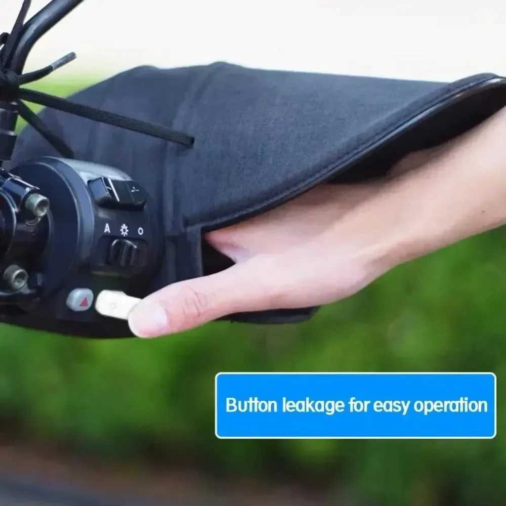 Waterproof Handlebar Cover for E-Bike Windproof Sun Protection Bike Handle Protector for Motorcycle Scooter S25118
