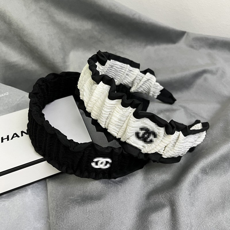 Retro pleated headband for women designer headband Letter C headwear hair accessories wide edge hairpin Elegant Fabric Headbands hair Jewelry