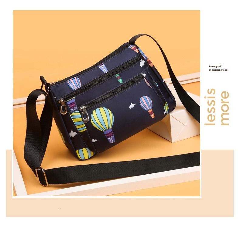 FL- New Fashion Middle-Aged & Elderly Women's Casual Nylon Oxford Crossbody Bag, Multi-Functional Shoulder Bag For Mom
