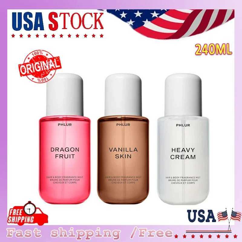 240ml Vanilla Skin Heavy Cream Dragon Fruit Eau De Parfum Spray SET Perfumes Lasting Wood Sandalwood Pheromones Cologne L251111W251128