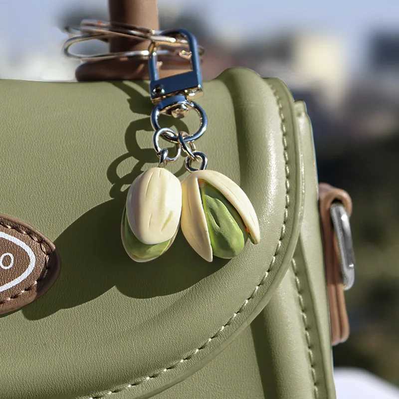 1 1 Pistachio keychain creative food series personalized backpack pendant cute ladies pendant pavilion simulated food W250411