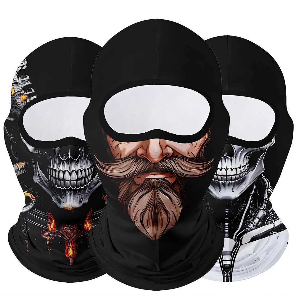 Outdoors Sunscreen Balaclava Icethread Full Face Scarf Mask For Motorcycle Fishing Face Cover Cap Bicycle Cycling Headgear S251110