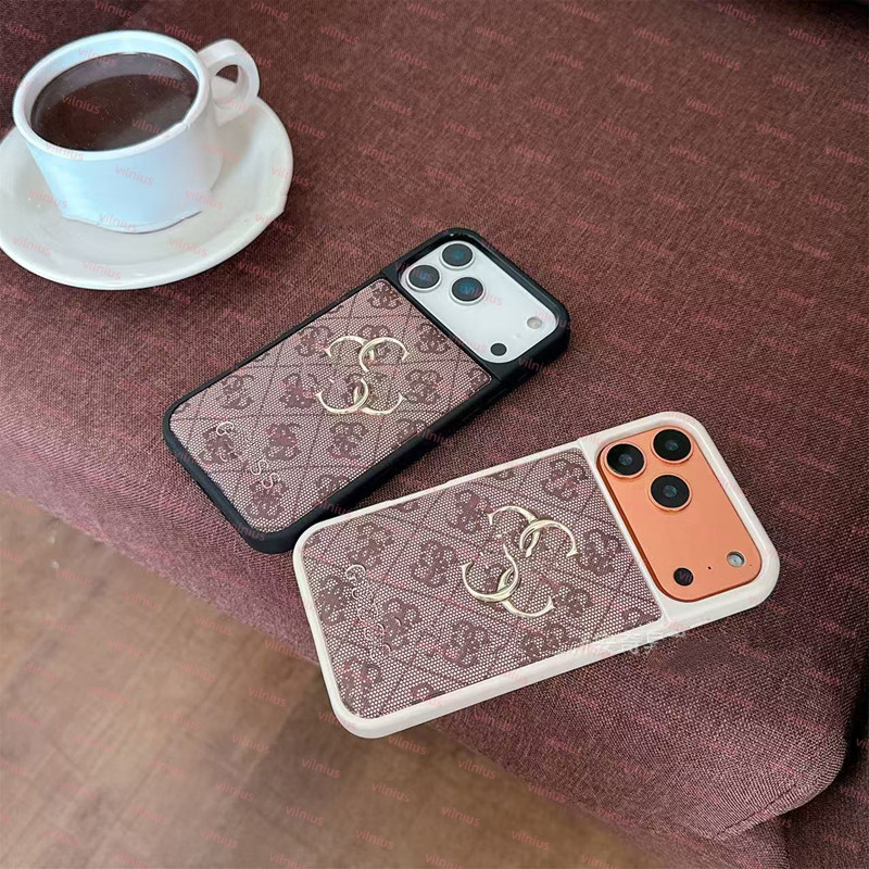 iPhone 17 17pro 17promax Phone Case Designer GUESS Case Luxury Wallet for iPhone 17 air 16 pro 15 Pro Max 14 Plus 13 Card Poc ket Designer iPhone Case Dirt resis tant