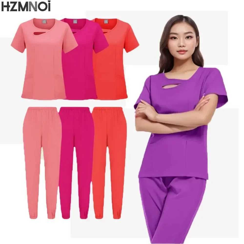 Beautician Uniforms Women Fashion Skin Management Ear Pickers Massage Work Clothes for Women on Hotel Foot Bath Technician S-2XL X250410