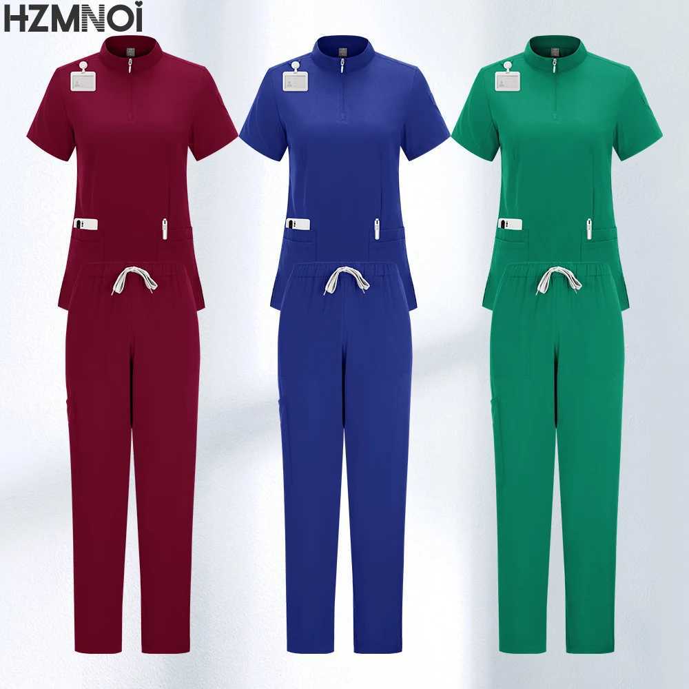 Unisex Medical Uniform Surgical Uniforms Woman Scrub Set Beauty Sn Workwear Clinical Scrubs Tops Pant Doctor Nursing Suit Men X250410