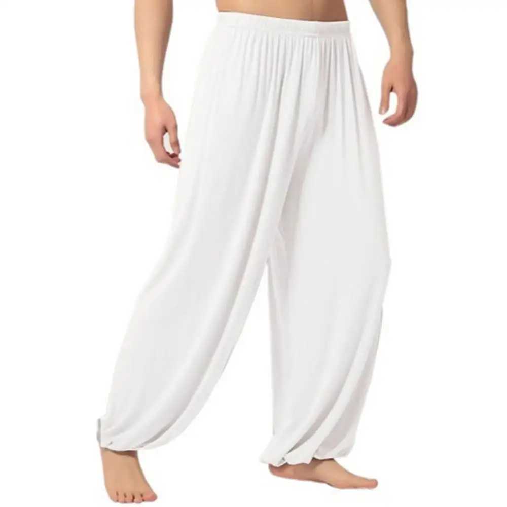 Mens casual bag yoga harem pants summer loose and breathable casual bag Trouser jogging pants mens clothingXJ250410