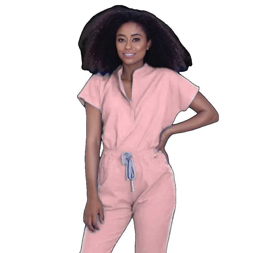 New Fashion Spandex Medical Uniform Medical Scrubs Sets Nursing Scrubs Hospital Uniform Doctor Nurse Uniforms Women Scrub Set X2505281