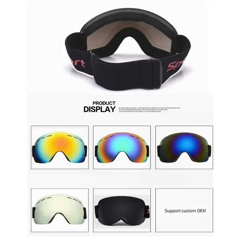 Outdoor Sports Ski Goggles UV Protection Winter Male Female Snow Sports Anti-Fog Eyewear Snowboard Skiing Glasses snow sports K251110