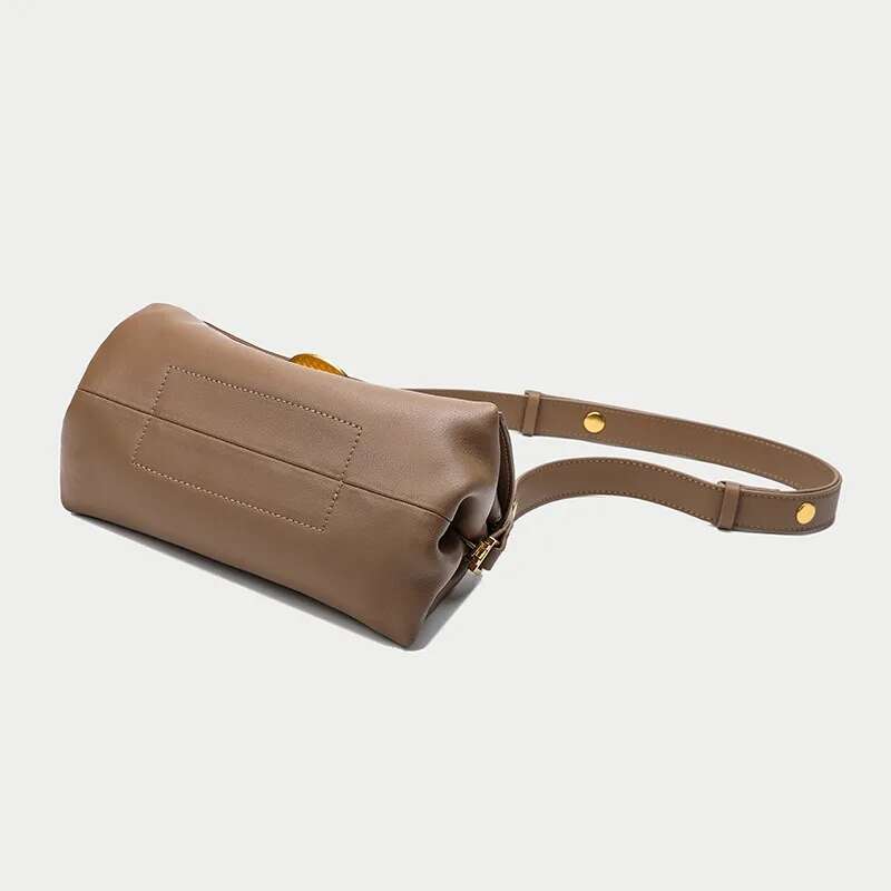 Hot Leather Women's Underarm Bag Design New Pole Head Cowhide Fashion Pleated Handbag Bags For Women designer handbags