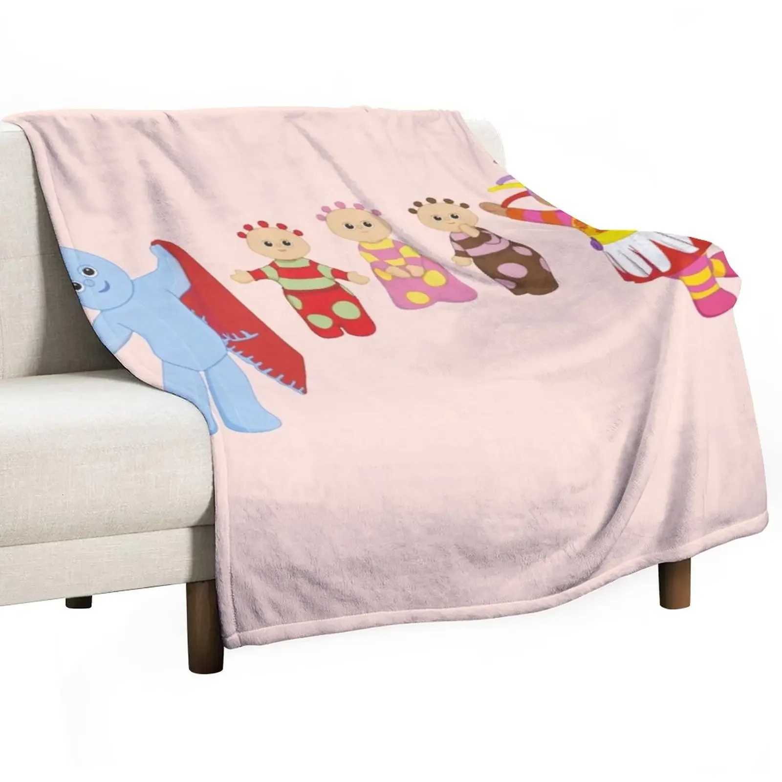 In the night garden Throw Blanket Fluffy Shaggy Blanket Loose Blanket Thermal Blankets For Travel Blankets For Baby C251111