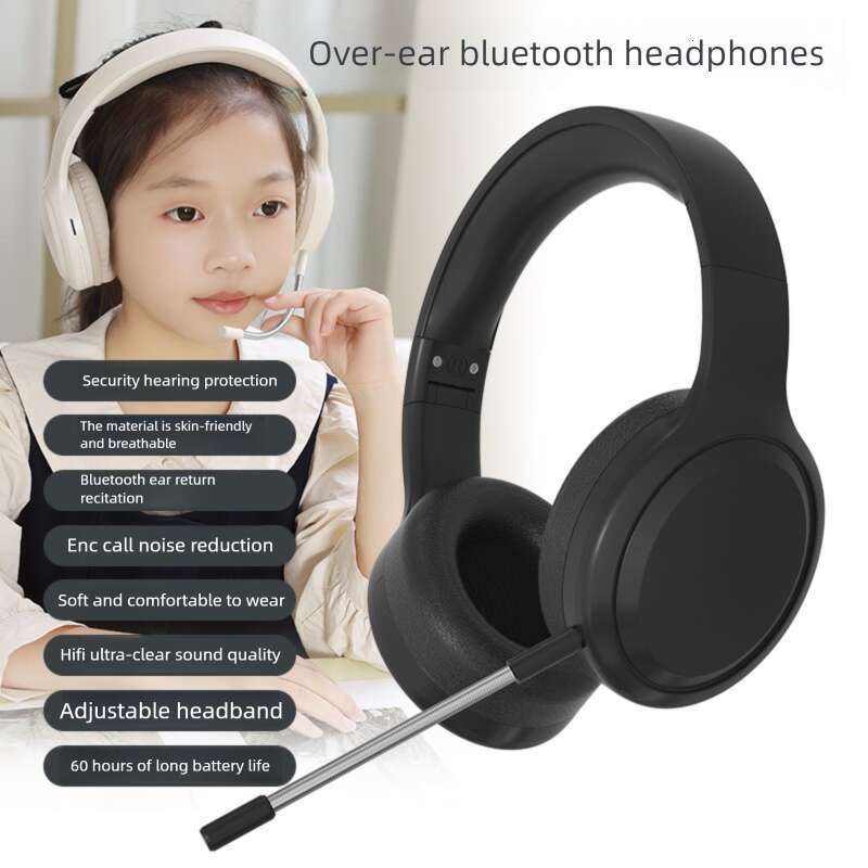 Famous Brand New DR Wireless Children S Learning Ear Back Over Bluetooth Headphones Long Battery Life Headset