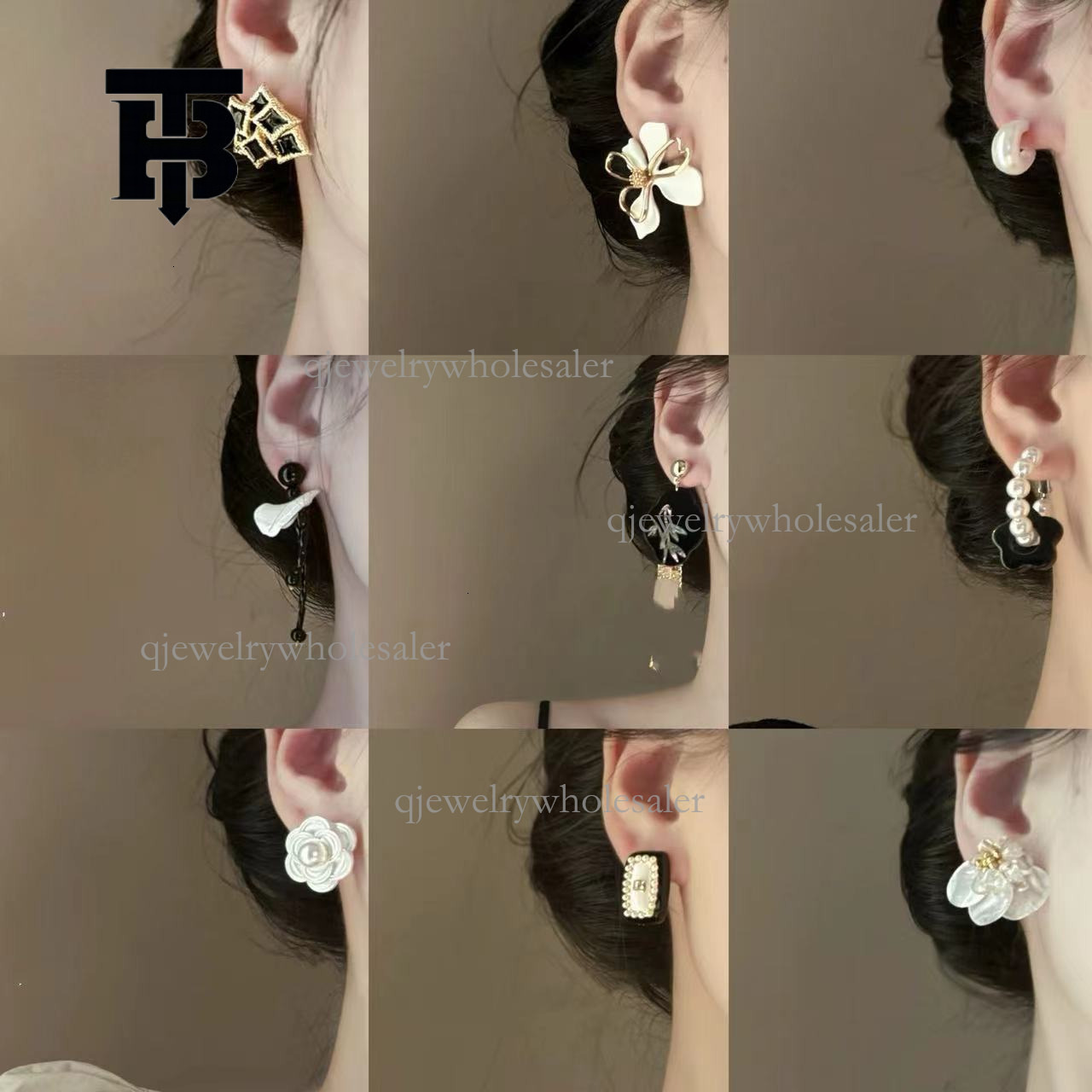 TB BHULAMTE Designer French Silver Needle Earrings Fashion Luxury Diamond Butterfly Earrings Niche Simple Versatile High-end Women's Jewelry